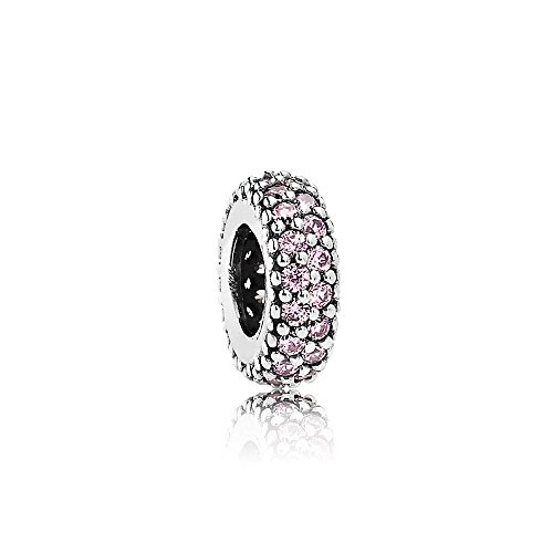 Preisvergleich Produktbild Pandora Moments rosafarbenes funkelndes Zwischenelement Sterling Silber 791359PCZ