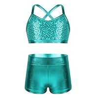 Algopix Similar Product 12 - dPois Kids Girls Dance Outfit Strappy