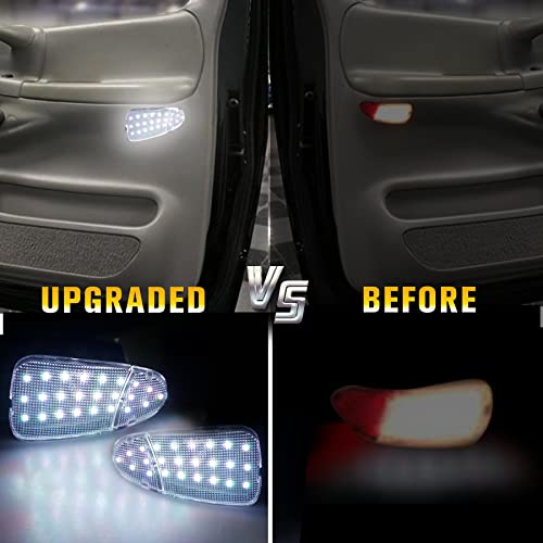 Ndrush Rgb Door Lights Interior Door Panel Lights Led Courtesy Step Lights Compatible With 1997-2003 Ford F150 1997-1999 F250 #TOP3