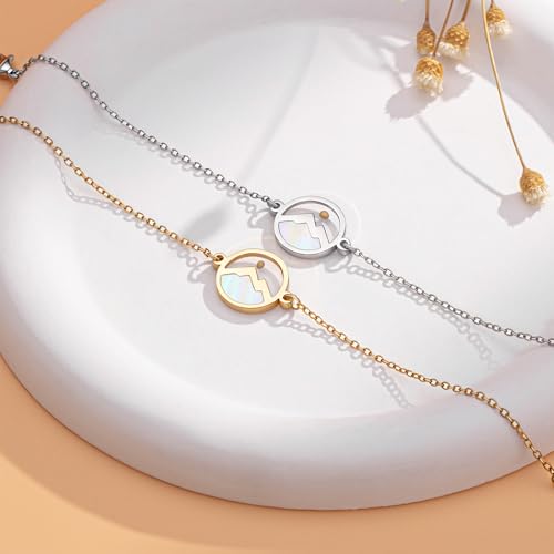YLWJSP Teen Girl Gifts Trendy Stuff,Mustard Seed Bracelet for Women, Gold/Silver Adjustable Chain Bracelet Christian Gifts (Gold) — view 6