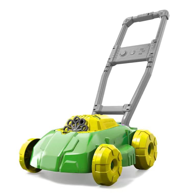 BLmukce Bubble Lawn Mower for Toddlers 1-3 Years, Leak-Proof Bubble Machine for Kids Indoor and Outdoor Play, for 1 2 3 Year Old Girl Birthday Gifts for Parties & Preschool Toys (Green)