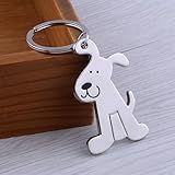 2 Stück Niedliche Hunde-Rucksack-Anhänger, Metall-Tier-Schlüsselanhänger Und Cartoon-Schlüsselanhänger Für Hundeliebhaber (Silber)