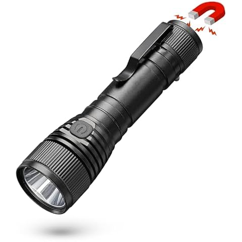 77outdoor Small Flashlight Powerful 1000 High Lumen, S15 Pro USB C Rechargeable Pocket Flashlight with Clip, Super Bright LED, Magnetic Tail Cap for EDC, Camping, Emergency Cover