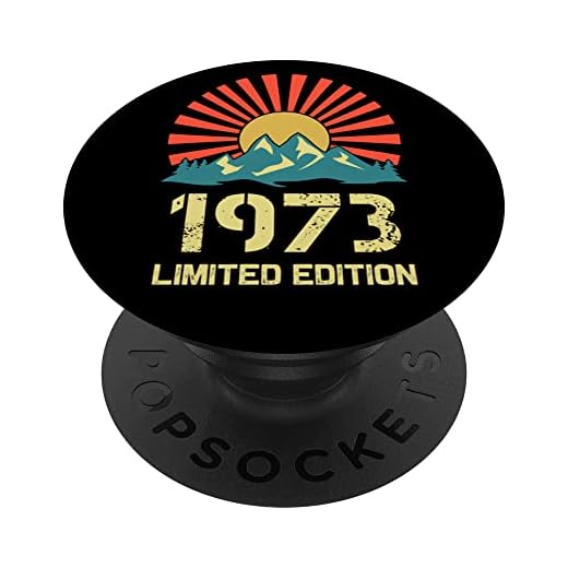 Born In 1973 Edición limitada 1973 cumpleaños Popsockets 1973 PopSockets PopGrip Intercambiable
