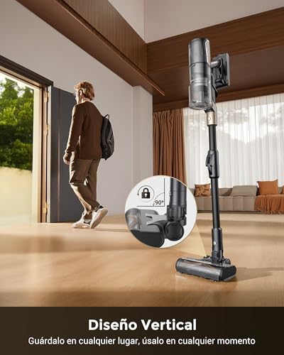 Proscenic P20 Aspiradora sin Cable 70kPa/680W/70Mins, Cepillo Anti-Enredo, Aspiradora Escoba Autónoma con Tubo Flexible para Limpiar Bajo Muebles sin Agacharte, Suelos/Alfombras/Pelo de Mascotas - imagen 6