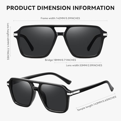 Image of HAOLOTA Polarized Sunglasses Men Women Designer Driving glasses Lightweight UV400 Protection