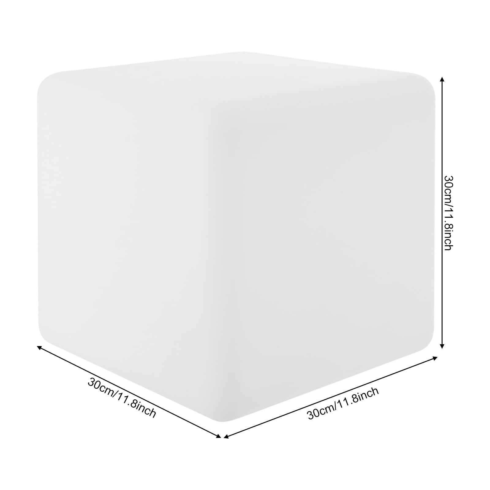 LED Würfel Hocker (30x30x30 Cm) – Wasserdicht, Mit Fernbedienung, 16 RGB Farben, Dimmbar Für Garten & Wohnzimmer