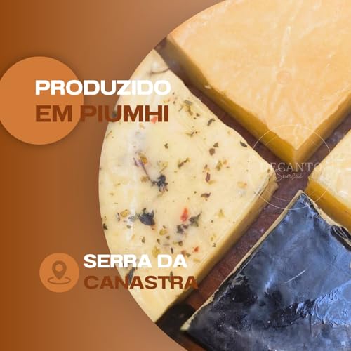 Kit 8 Queijos da Serra da Canastra 1kg - Kit 4 Queijos - Parmesão, Prato, Reino e Provolone Fresco D