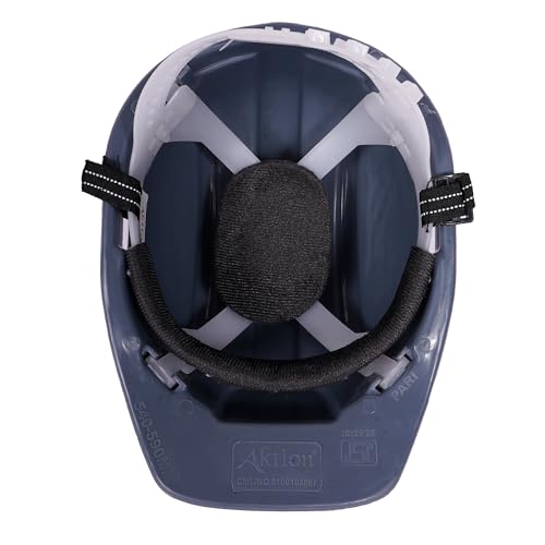 Image of Aktion AK H01 WHT Safety Helmets Nape Type, Color: Grey, Pack of 10, IS 2925:1984