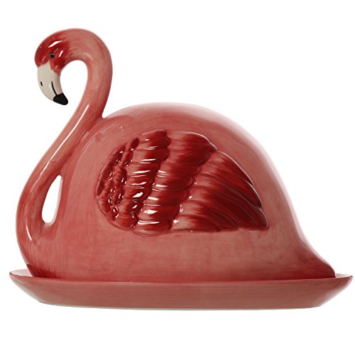 Supernova Decoracion_Mantequera Cerámica Flamenco_18x15x14, 5cm