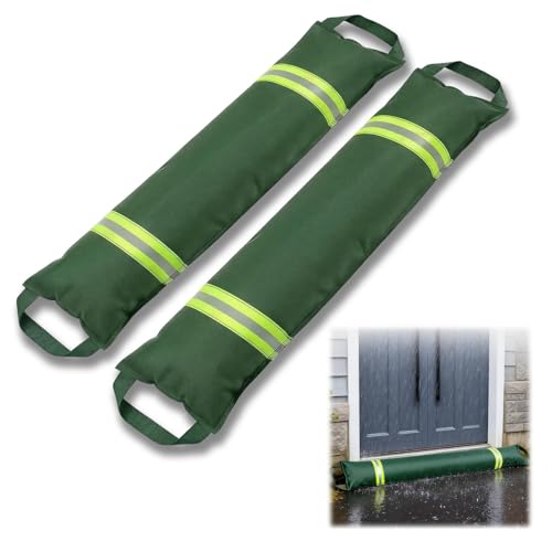 2 Pack Quick Water Activated Flood Barrier 3FT Water Dam for Flooding