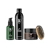  The Beard Struggle Starter-Set Viking Storm – für Männer & Bartpflege mit Scruff Bartbalsam, Bartwaschung, Nachtöl, 100% natürlich & biologisch