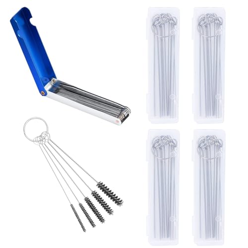 Yenblow 6 Pack Carburetor Cleaning Kit, Torch Tip Carb Jet Dirt Cleaner Set, Carb and Throttle Body Cleaner for Carburetor Jet Chainsaw Orifices Welding Motorcycle ATV Stove Gas Nozzles