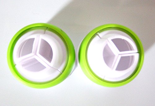 Misula Big Size Baking ColorSwirl Tri-Color Coupler Decorating Tool Cake Tools Bakeware Cupcake Fondant Cookie Cutters Cream Decorating Bags Converter, Suitable for Big Russian Icing Nozzles (2)