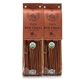Morelli - Linguine Pasta with Red Chilli, Made in Italy - 8.8oz (250g) - pack of 2