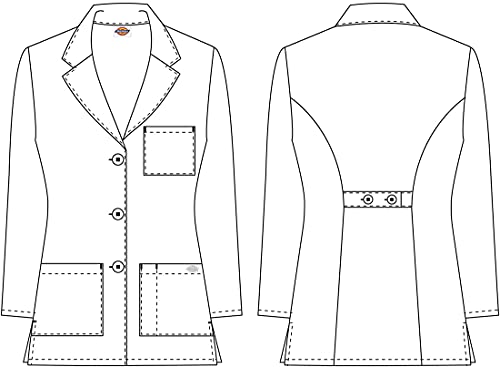 Dickies Womens 32 Inch Medical Lab Coats, White, X-Small Us #TOP7