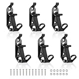 ChimimeDecor 6Pcs Shovel Mount for Roof Rack, Heavy Duty Shovel Holder for Truck, Metal Rubber Clamps, Wall Mounting Brackets, Quick Release Axe Holder Mount Kit Car Accessories/ Garage Storage/ Truck