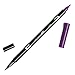 Produktbild Tombow ABT-679 Fasermaler Dual Brush Pen mit zwei Spitzen, dark plum