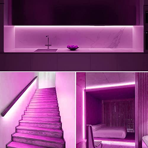 Image of Gesto 3 Meter Rope Led Strip Lights - Outdoor Lights Waterproof for Balcony Decoration,Home Decor & Interior Decoration | Decorative Lights for Diwali Decoration,Cove Light for Ceiling (Pink)