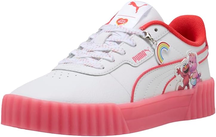 PUMA Womens Carina 3.0 Care Bear X Sesame Street Lace Up Sneakers Shoes Casual - White