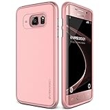 Galaxy S7 Edge Case, VRS Design [Single Fit][Snow Pink] - [Metallic Buttons][Non Slip][Slim Fit] For Samsung S7 Edge