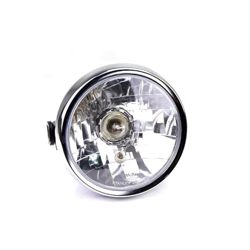 Phare moto rond pour YBR 125 optique ambre vintage compatible modèles 2002 à 2013