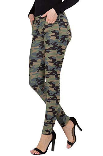 Image of YELETE Women's Basic Five Pocket Stretch Jegging Tights Pants
