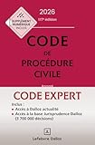  Code Dalloz Expert. Code de procédure civile 2026. 22e éd.