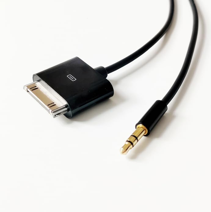Cable adaptador de entrada AUX de 3,5 mm a conector macho de 30 pines largo para Pad 150cm