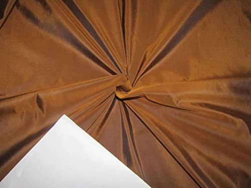 Taffetas de pure soie irisée marron et noir, l'étoffe de luxe en 137 cm pour créations d'exception