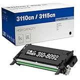 Do it Wiser Compatible Toner Cartridge Replacement for Dell 3110cn 3115cn 3110 3115 | 310-8092 - High Yield 8,000 Pages (Black)