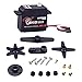 sharprepublic Servo Engrenage en Plastique Servo 6KG Servomoteur Numérique à Couple Haute Vitesse pour Hélicoptère RC de Bateau Robot de Voiture Intelligente - Noir, S0600P