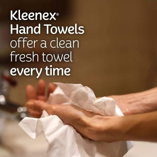 Image of Hand Towels - 1 Box of 60 White Hand Towels in a Dispenser Box - Packaging may vary