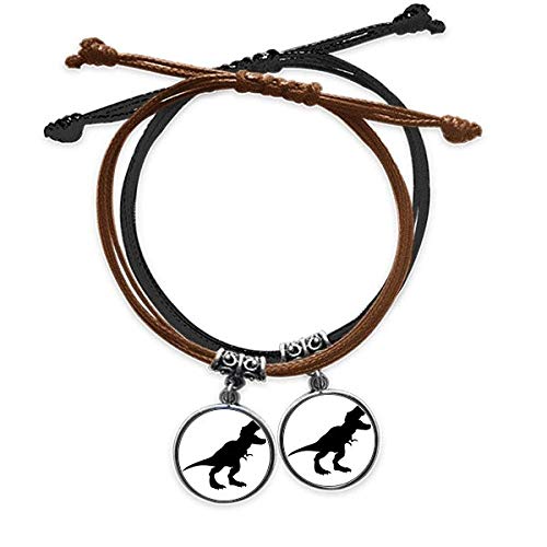 Bracelet Tyrannosaurus Rex en cuir double idéal pour vos sorties en couple
