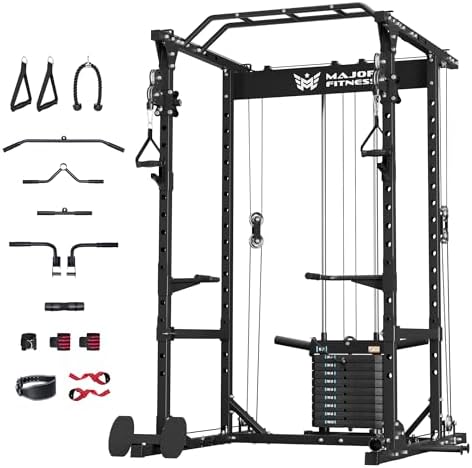 Kabel Power Rack MAJOR FITNESS Drone1 Power Cage - Multifunctioneel Power Rack voor Home ...