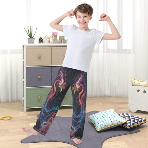 Pajama Pants Galaxy Dragon Long Sleep Pants Lounge Bottoms3