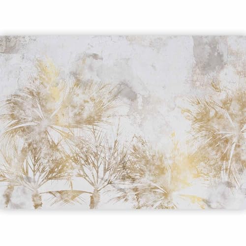 murando - Carta da parati Palme 400x280 cm Fotomurali in TNT Murale alla moda Decorazione da Muro XXL Poster Gigante Design Carta per Pareti Foglie Jungle Effetto Calcestruzzo Grigie b-A-10175-a-a
