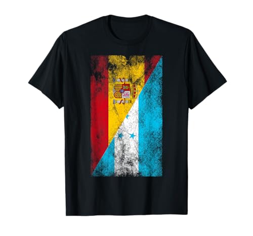 Espanha Honduras bandeiras - espanhol Honduras t-shirt, Preto, Pequeno