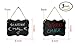 3 Small Chalkboard Hanging Signs Acrylic 4x6 - Double Sided Board for Standard Chalk & Other Side for Liquid Chalk Marker- Memo Message Mini Sign - Blackboard for Crafts (3) Advanced Group Corp.