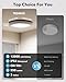 IP54 Waterproof Rechargeable Shower Light Indoor, 12000mAh Motion Sensor Wireless Ceiling Light with Remote No Wiring, Battery Operated Closet Lights Cordless LED Overhead Lighting for Pantry Bathroom