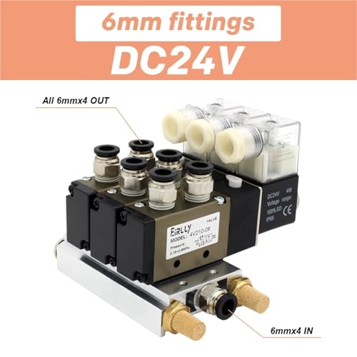 Bloc électrovanne 4V210-08 pour centraliser les commandes d'air de vérin - 3