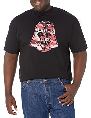 T-shirt Star Wars Camo Vader noir ample qui flatte les silhouettes 4XL