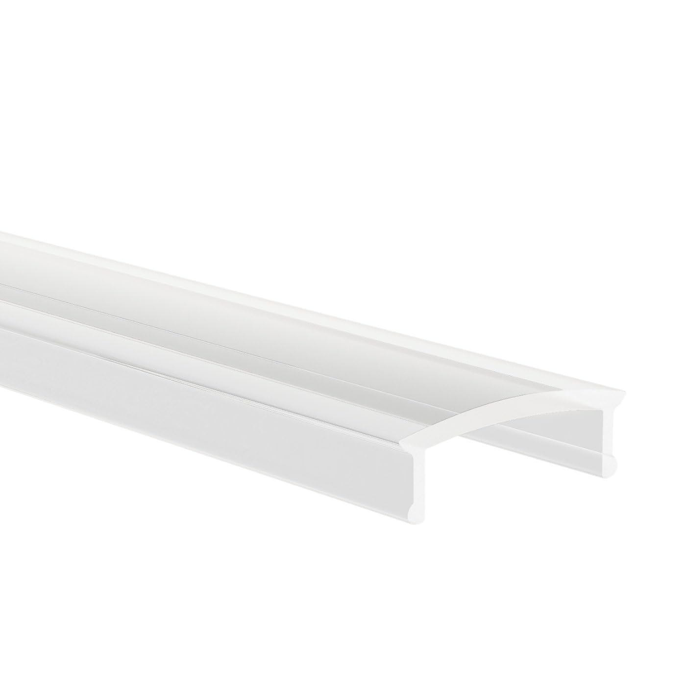 Anodowany profil aluminiowy LED, 150 cm, profil do zabudowy, przezroczysta osłona, do taśm LED 16 mm, kompatybilny z Philips Hue, 1,5 m, Ems