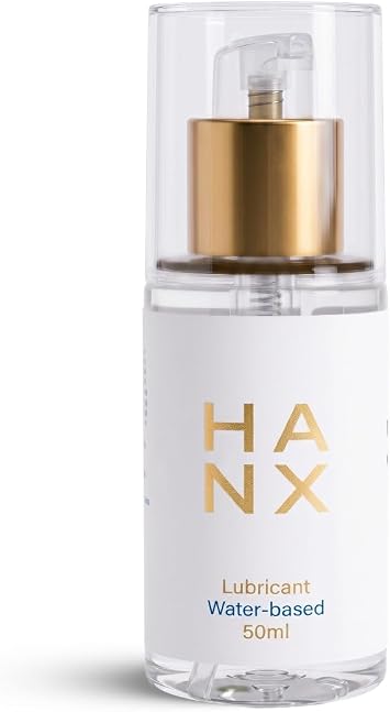 HANX Water Based Lube | Gynae-Doctor Made | Half the Size. Twice the Glide | Unflavoured Vegan Certified Lubricant | Aqua Lubrification Gel for Sensitive Skin | Glycerine Free Condom Safe Odourless