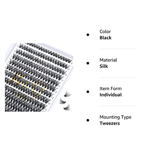 Lash Clusters 40D-0.07D-9-16Mix B&Q Lash Individual Lashes 280 Clusters False Eyelash 20D 30D 40D Lash Clusters Extensions Individual Lashes Cluster Diy Eyelash Extensions At Home (40D-0.07D,9-16Mix) #TOP7