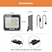 LEPOWER 100W LED Flood Light, 10000lm Work Light with Plug, Equiv 500W Halogen, 6000K White Light, IP66 Waterproof Outdoor Floodlight for Garage, Garden, Lawn, Basketball Court, Playground 2 Pack