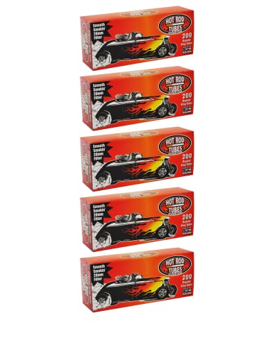 Hot Rod Tube Cigarette Tubes King Size 200 Count (Pack of 5)