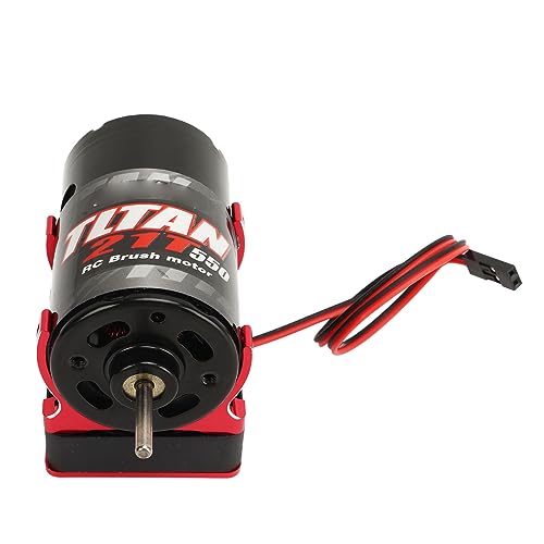 Motor Escovado RC 550 12T, Motor RC 550, Radiador, Rolamento Blindado, Enrolamento de Cobre Magnétic