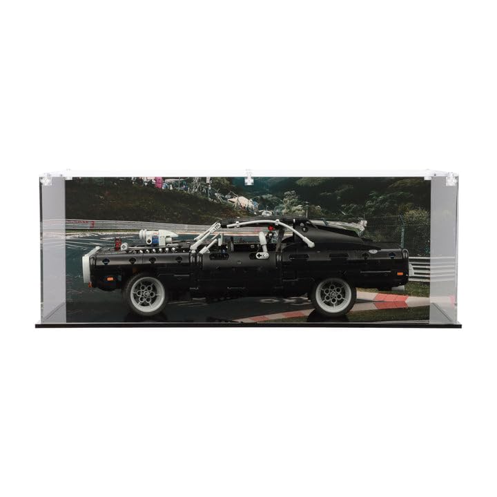 Display Case compatible with Lego 42111 Dom's Dodge Charger, (Print 1 Back Panel) — image 1