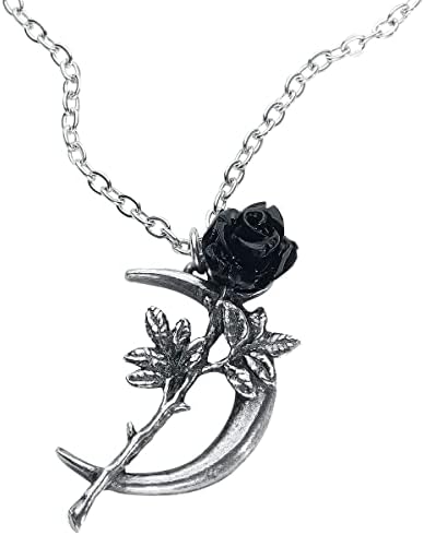 Alchemy Gothic New Romance Women Necklace Silver-Coloured, Pewter,